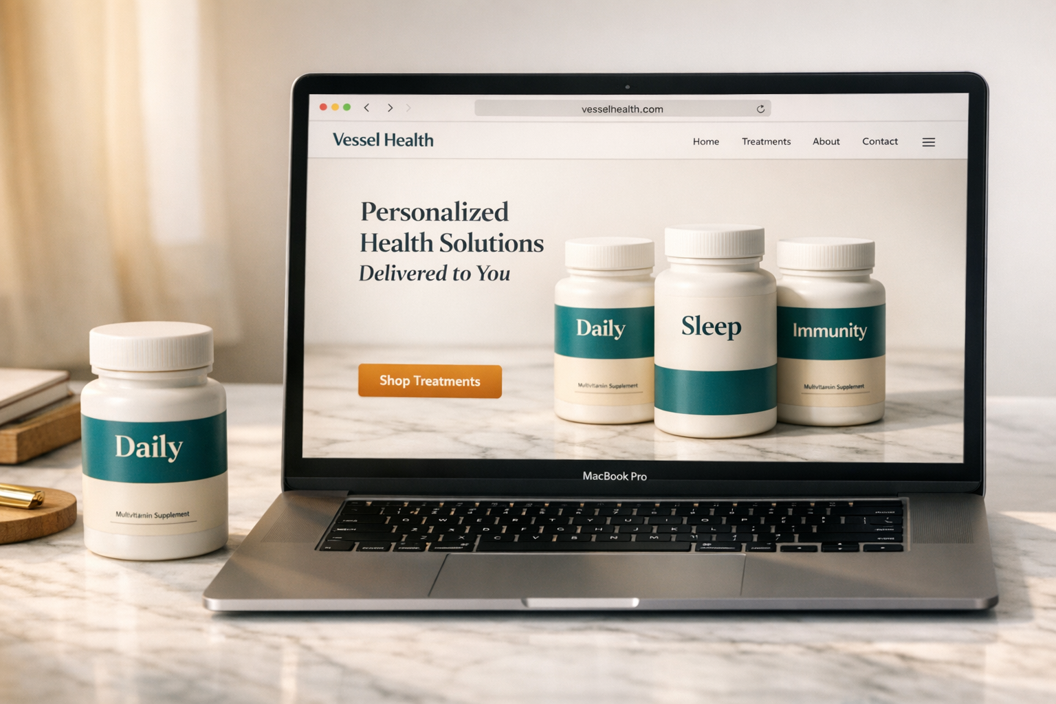 Custom branded telehealth storefront on your own domain